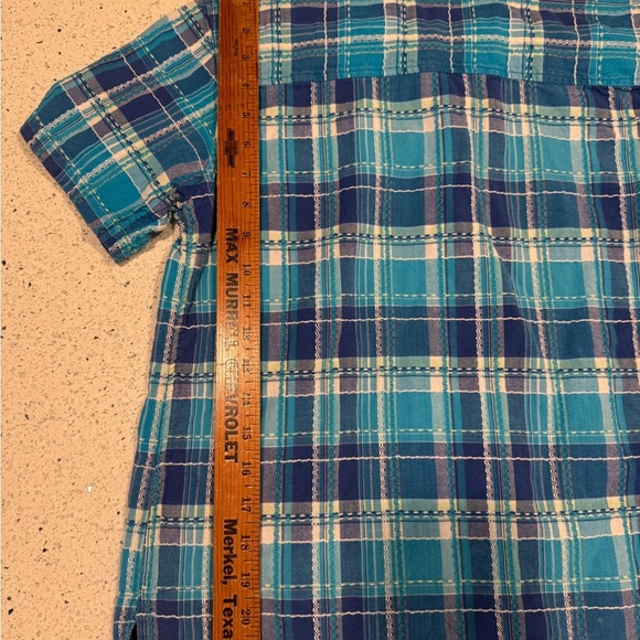 Vintage Dress Barn Cotton Blue Plaid Women’s Shirt Grandmacore Cottagecore - Picture 3 of 6